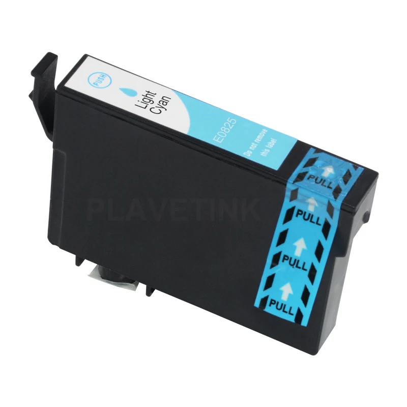 Plavetink 6 Цвет T0821 принтера чернильный картридж совместимый для Epson Stylus R270 R390 RX590 TX700W TX800W T50 TX720 TX700 принтер