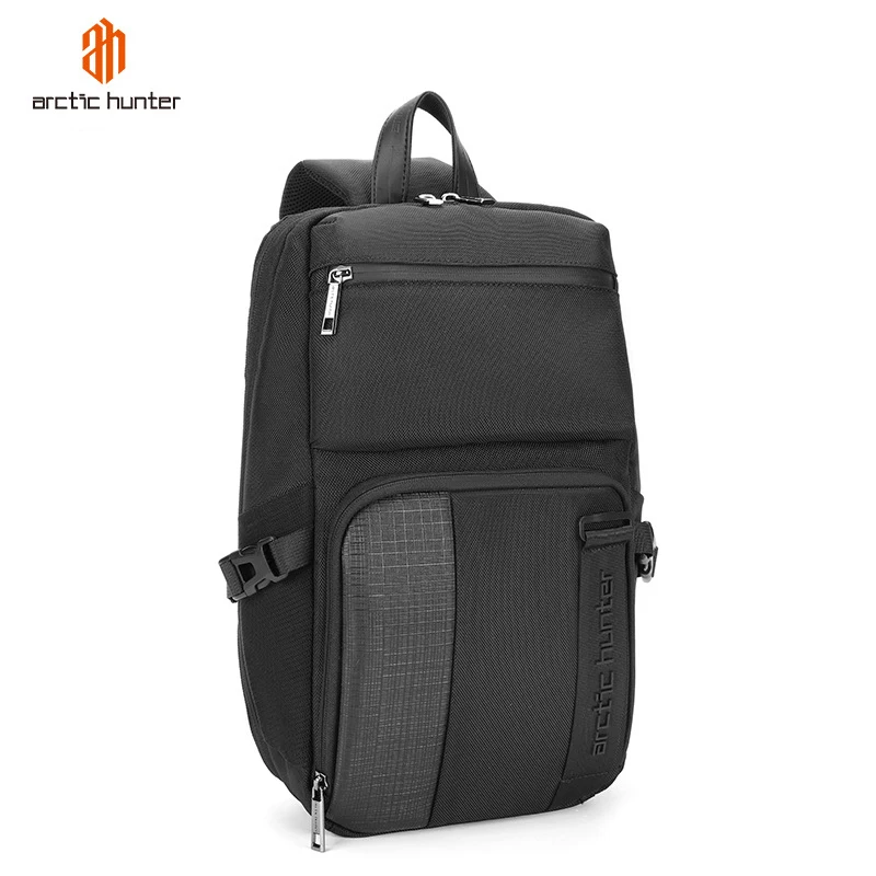 Black Shoulder Bag 5л Большая вместительная Мужская нагрудная Сумка водонепроницаемая Противоугонная сумка через плечо Водонепроницаемая дорожная короткая походная сумка - Цвет: Black Shoulder Bag