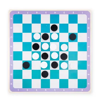 

4 in 1 Wood Chessboard Flight Chess/Gobang/International Chess/Draughts Kid Toy PXPF