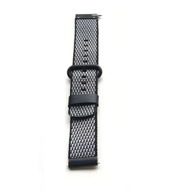 Balck YHNUJM нейлоновый ремешок для часов 22 мм 20 мм ремешок для samsung galaxy Watch ремешок для часов 42 мм 46 мм Смарт-часы - Цвет: Balck