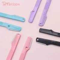Brainbow 2pc/pack Colorful Eyebrow Trimmer Safe Makeup Knife Eyebrow Blades Face Hair Removal Scraper Shaver Makeup Beauty Tools 1