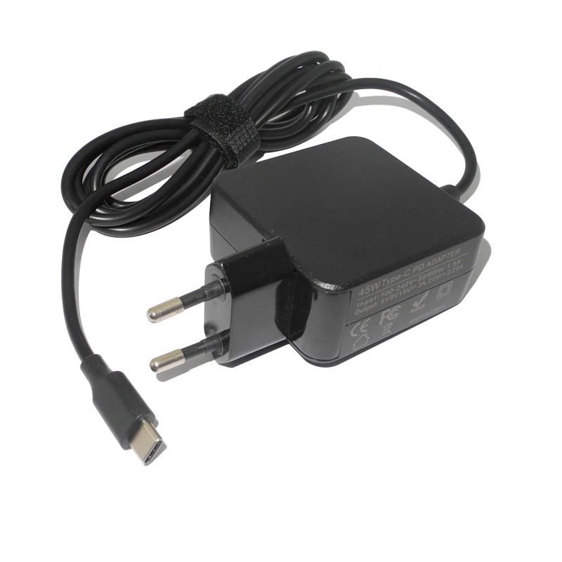 5V 15V 3A 20V 2.25A 45 Вт Тип usb C PD Мощность адаптер ноутбука мобильного телефона Зарядное устройство для lenovo Hp Dell huawei Тетрадь Питание