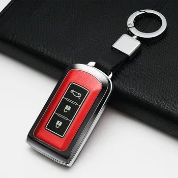 

Plastic PVC Luminous Multicolor Aluminum Alloy Car Key Case Cover For Mitsubishi Outlander Lancer 10 Pajero Sport ASX Auto Shell