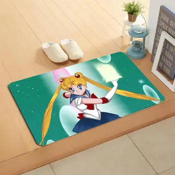 

Custom sailor-moon Doormat Home Decor Door mat Floor Mat Bath Mats foot pad#20-05-19-68