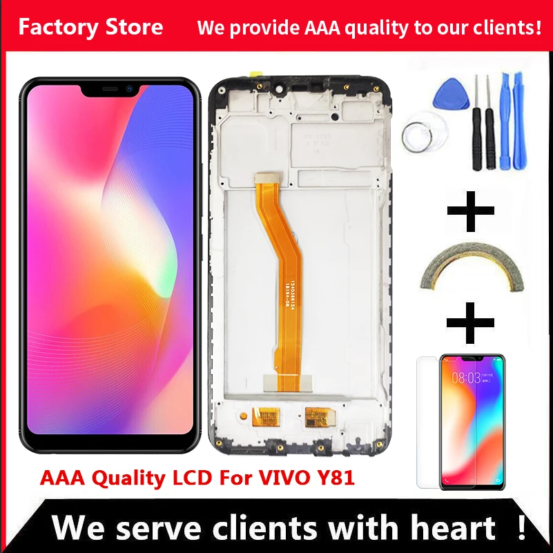 

6.22" AAA Quality LCD For VIVO Y81 LCD With Frame Display Screen For Y83/Y83a /Y81/Y81s LCD Screen Display 1520*720 Resolution