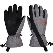 Rękawice narciarskie zimowe wiatroodporne ciepłe rękawiczki oddychające izolowane rękawice termiczne tanie tanio CN (pochodzenie) RĘKAWICE Z palcami Unisex