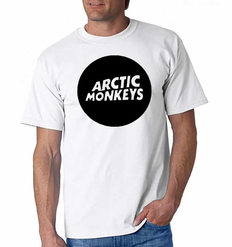 Arctic Monkeys Мужская футболка Инди рок-н-ролл с коротким рукавом o-образным вырезом
