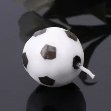 6 шт./компл. футбольный мяч Футбол свечи для День рождения Детская поставки украшения E65B