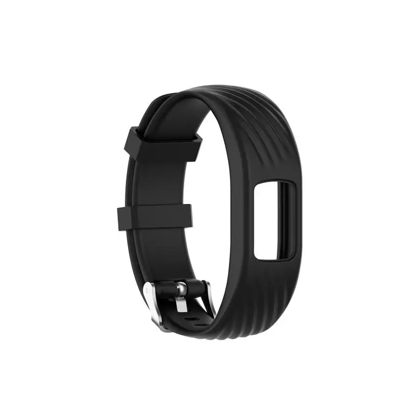 02 black Стиль спортивный браслет для Garmin Vivofit 4 ромбовидный ремешок силиконовый сменный ремешок для часов S L Аксессуары для умных часов - Цвет: 02 black