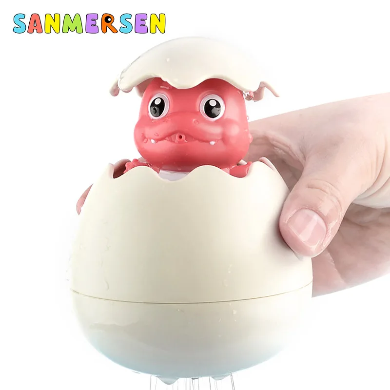Red Dinosaur Детские игрушки для душа в ванной, милые игрушки с утиным животным водным колесом, кран для купания, спрей для воды, игрушки для ванной - Цвет: Red Dinosaur