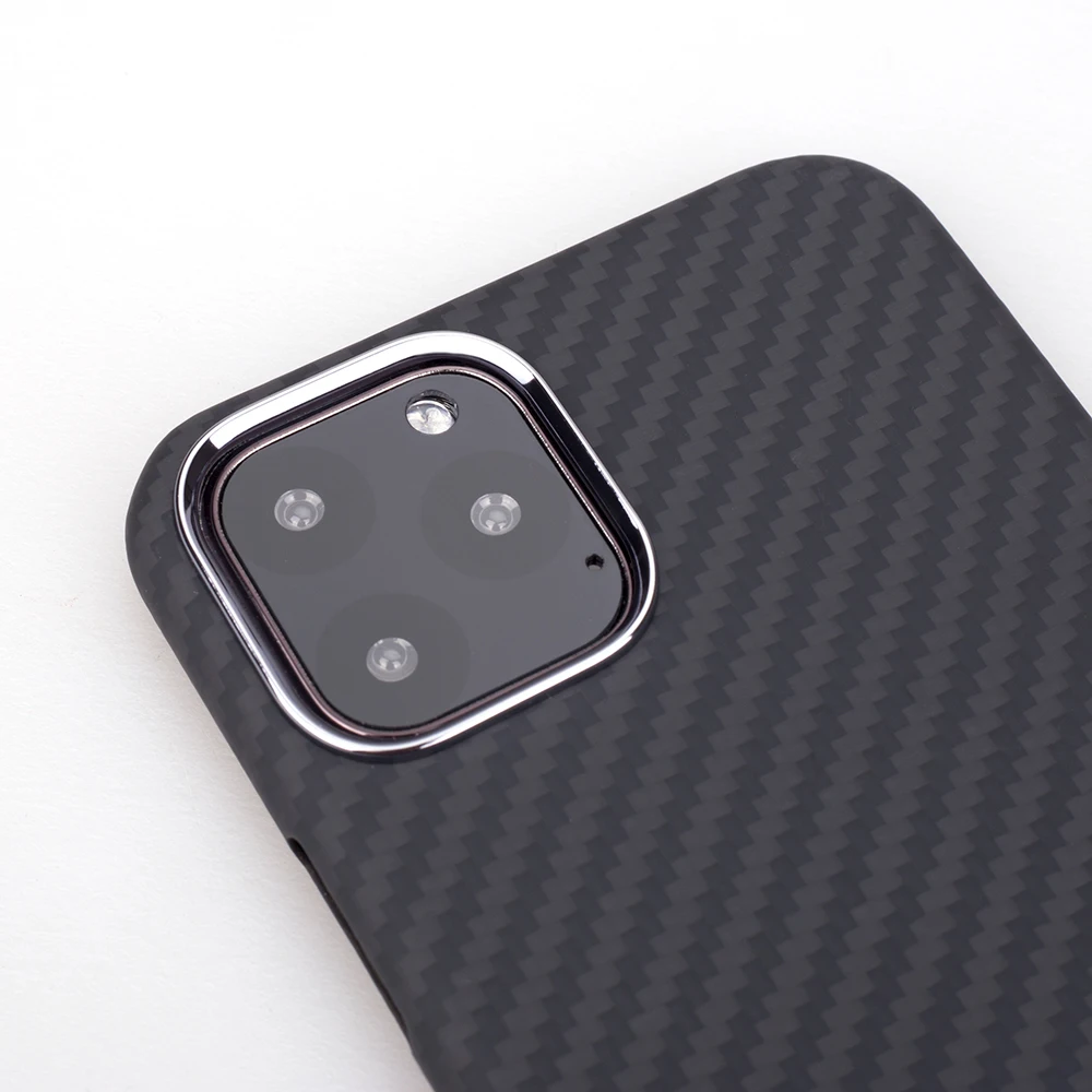 Ultra Thin Luxury Carbon Fiber Pattern For iPhone 11PRO Case Cover Full Protective Aramid Fiber Case For iPhone 11 11Pro Max