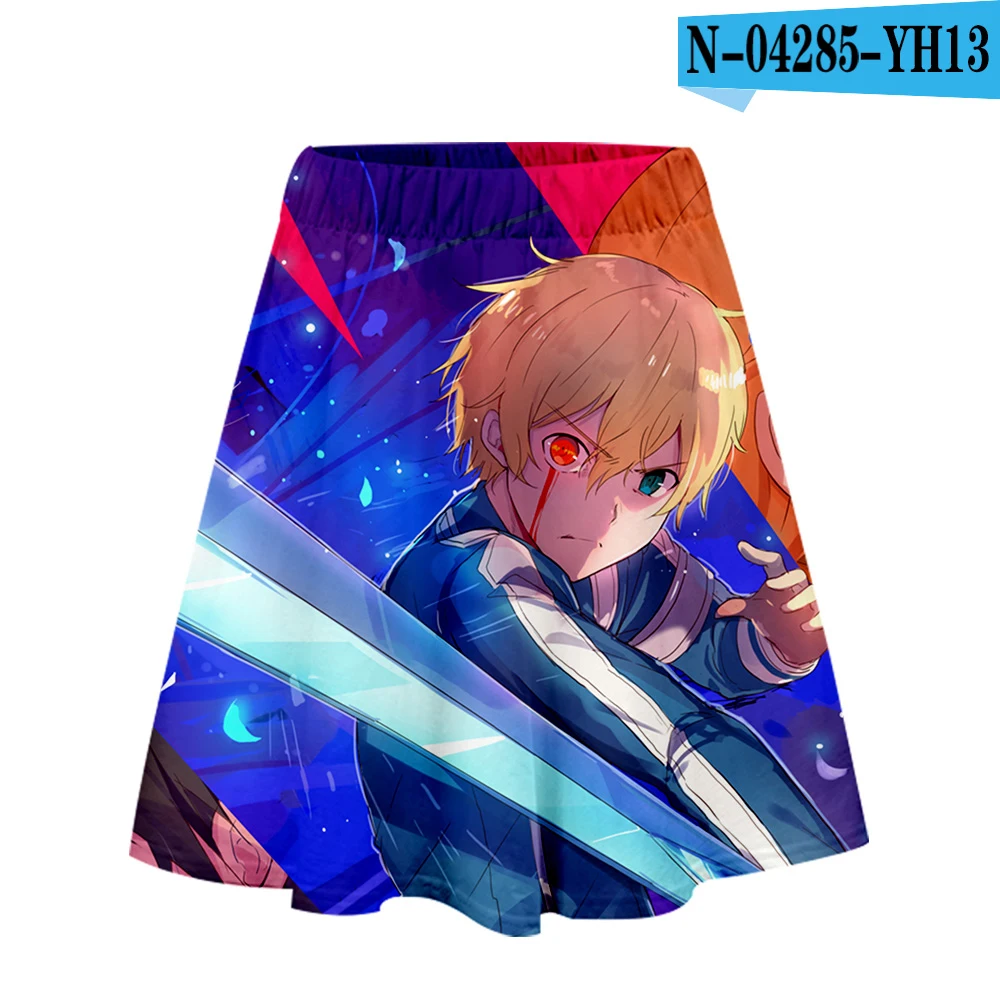 Sword Art онлайн юбка Harajuku Повседневная стиль Harajuku поп меч арт Онлайн Юбки новые сексуальные Kpops женские повседневные юбки - Цвет: D