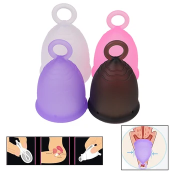 

1PC Women Cup Medical Grade Silicone Menstrual Cup Feminine Hygiene Copa Menstrual Lady Cup Health Care Period Cup