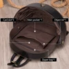 MVA Crazy Horse Leather Backpack Women Vintage Backpack For Womens Bagpack Leather Schoolbag Backpacks Travel mochila mujer 4007 4
