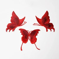 3Pcs Blue Lace Embroidered Butterfly Patches – Sew On Applique for Dresses, Costumes, Jackets, DIY Crafts & Dance Wear - Image 4