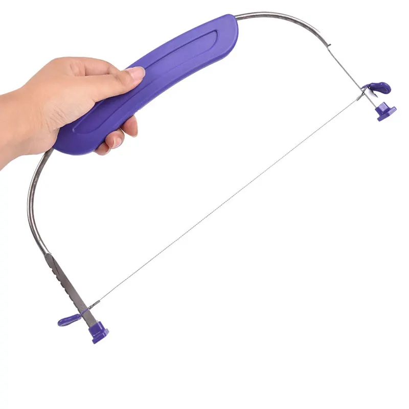 

Adjustable Heights Stainless Steel Wire Bread Cake Cutter Pizza Dough Slicers Bakeware Leveler Cake Knife Baking Tool