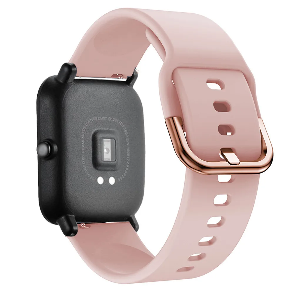 Спортивный силиконовый ремешок для часов Ремешок Для Xiaomi Huami Amazfit GTS/GTR 42 мм/Bip Lite Молодежные умные часы браслет сменный Браслет Correa