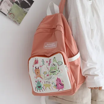 

Graffiti Small Fresh Women's Backpack for Girls 2020 New School Bag for Teens High School Student Backpack Female Shoulder Bags