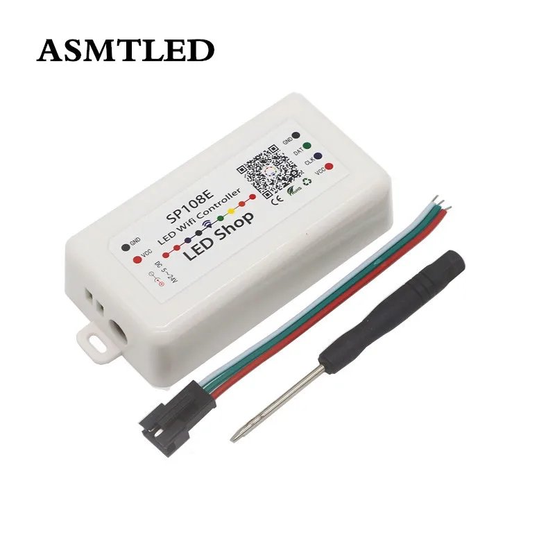 SP108E WS2812B WS2811 WS2801 СВЕТОДИОДНЫЙ Wi Fi контроллер iOS Android приложение беспроводной пульт