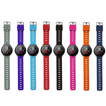 

20mm Silicone Watch Strap for Huami Amazfit Bip PACE Lite Youth Replace Watch Strap For Huami GTS Wrist For Amazfit Stratos 2