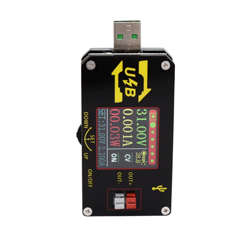 DC DC Boost/Buck Converter CC CV Power Module 5V to 9V 12V 24V 2A Adjustable Regulated Power Supply Voltage Current Capacity Met 