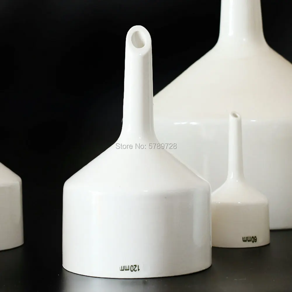 Embudo de porcelana Buchner, Kit de filtración de laboratorio químico, herramientas, embudo poroso, 40mm a 150mm, 1 ud.