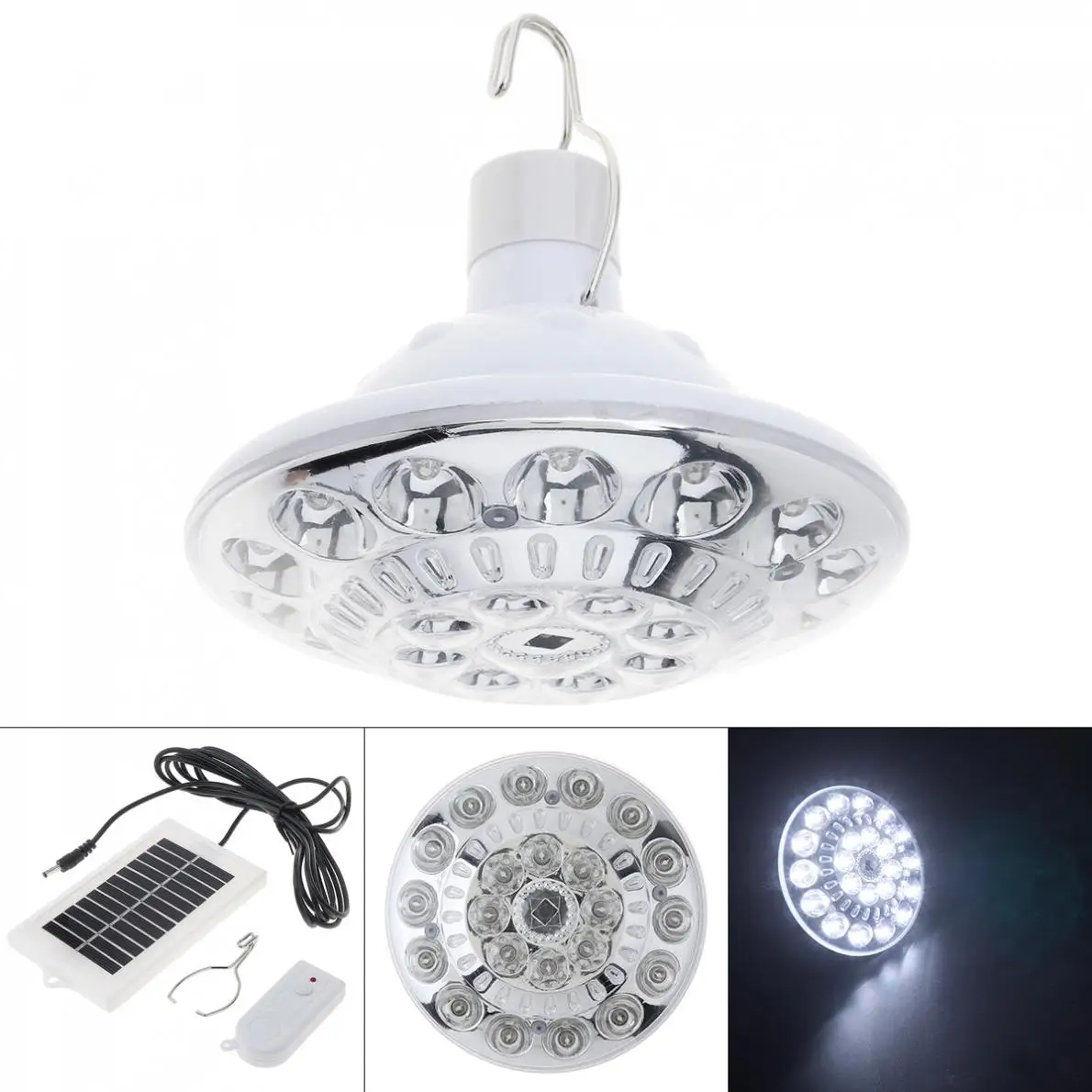 Солнечный садовый светильник дистанционного Управление 22 LEDs солнечный на