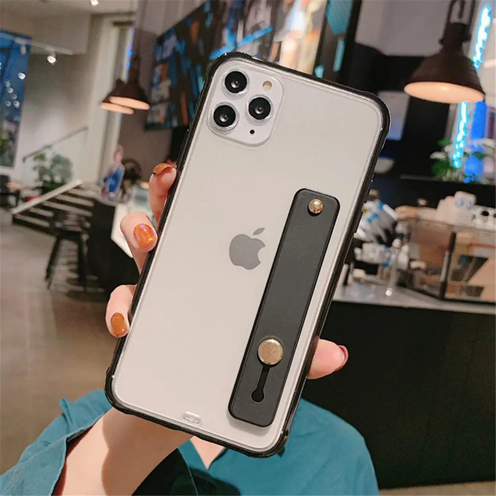 Lovebay карамельный цвет ремешок чехол для телефона для iPhone 11 Pro X XR XS Max 7 8 6 6s Plus Прозрачный матовый противоударный жесткий PC задняя крышка