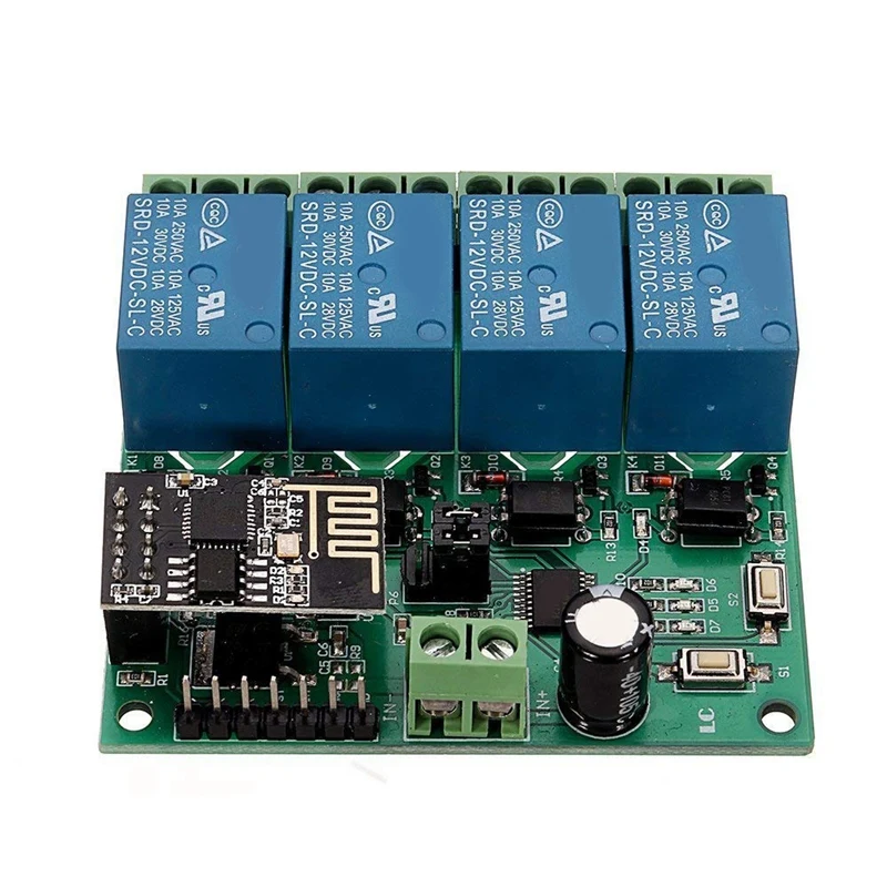 12 В ESP8266 четырехстороннее реле WiFi IOT умный дом Cepphone APP дистанционный