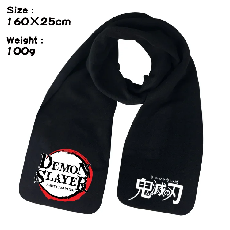 Demon Slayer Kimetsu No Yaiba Tamado Tanjirou Nezuko Logo шарф 62*9 дюймов Зима Осень Теплый Глушитель Студенческая накидка Рождественский подарок