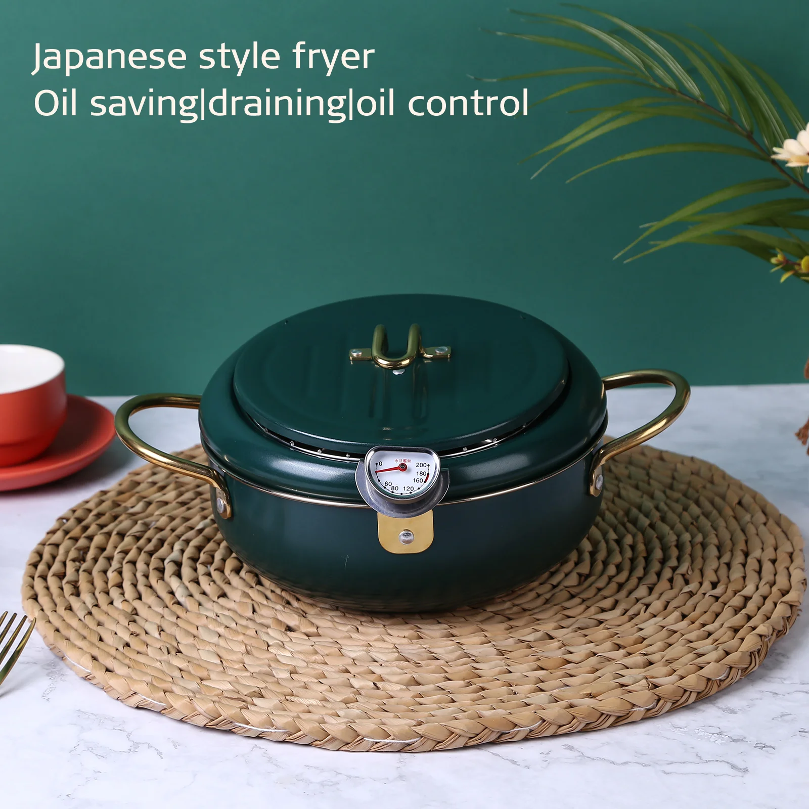 Фритюрница Tempura из нержавеющей стали 304 японская фритюрница с крышкой и