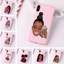 MAKE MONEY Not Friends Kash Black head Girl Fundas чехол для iPhone X XR XS Max 8 7 6s Plus 11 Pro конфетный розовый силиконовый чехол