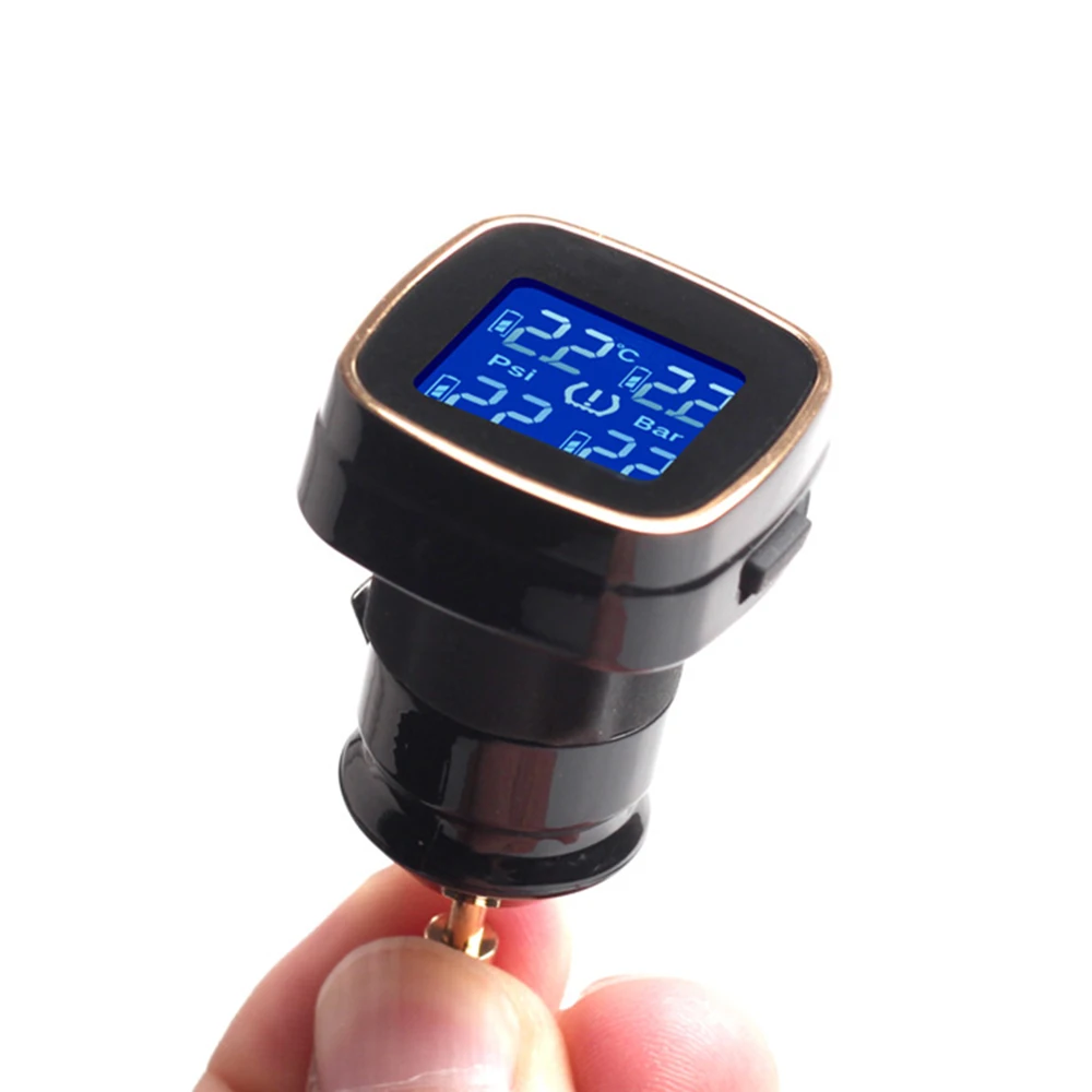 Автомобильный Универсальный прикуриватель USB система контроля давления в шинах 4 датчика TPMS большое расстояние приема