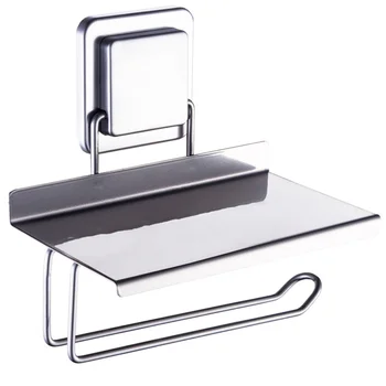 

Paper Roll Holder Wall Mount Portable Kitchen Punch Free Office Stainless Steel Mobile Phone For Bathroom Home Storage Rack