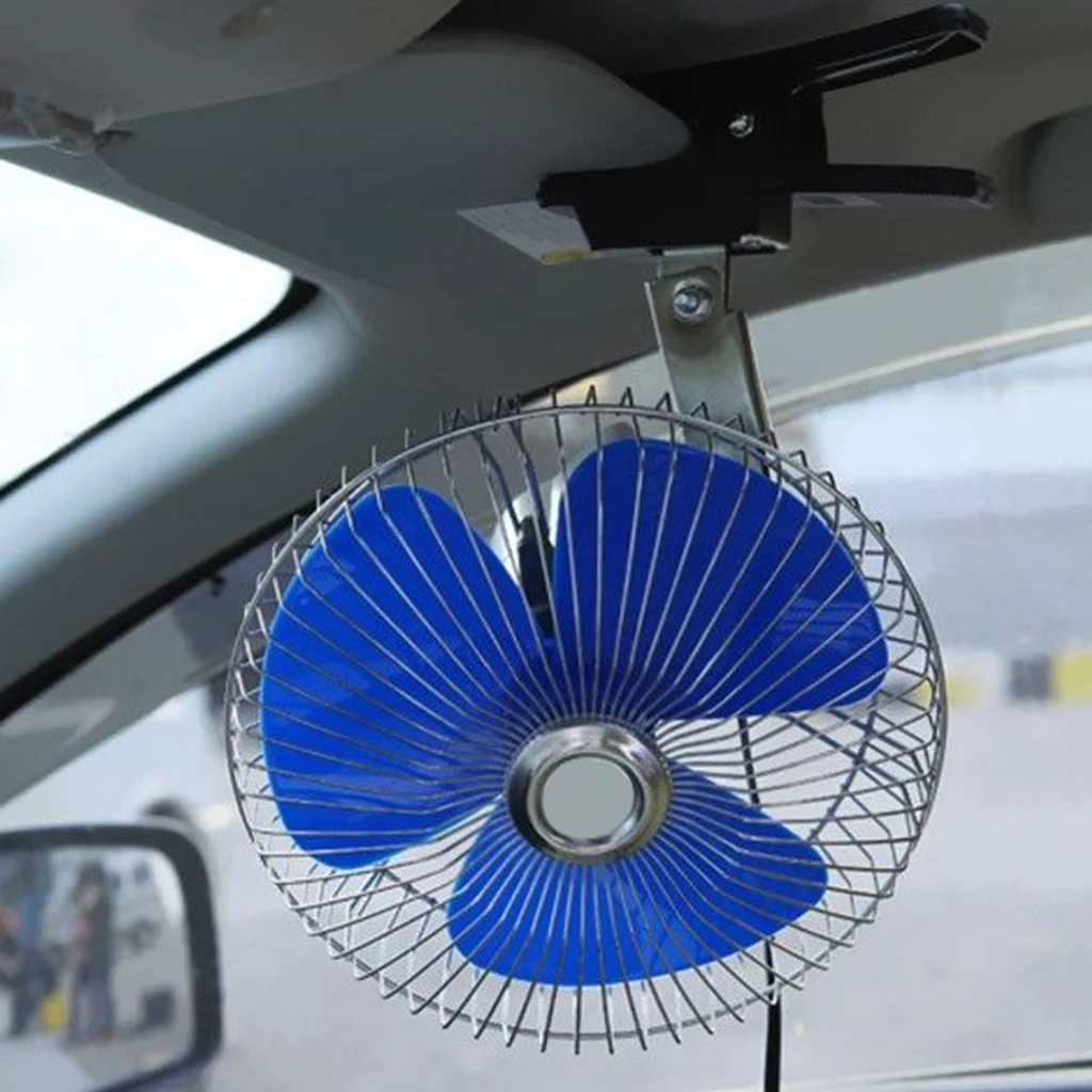Mini Ocillating Cooling Clip Air Fan Portable for Truck Car Vehicle-12V