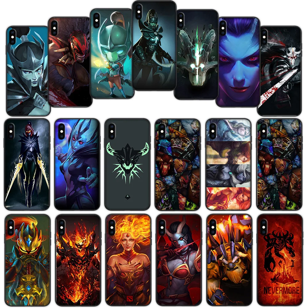 Dota 2 Shadow Fiend мягкий чехол для iPhone 12 11 Pro X XS XR Max|Бамперы| |