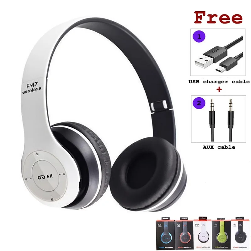 9D HIFI Stereo Foldable Wireless Headphones