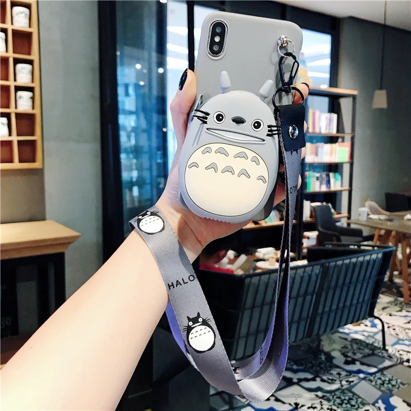 LM Чехол для samsung Note 8, 9, 10 Plus, S10, S8, S9, A50, A70, A40, A80, A30, S7, Edeg, милый кошелек, Минни, Микки, Тоторо, Мягкий ТПУ силиконовый чехол - Цвет: LM
