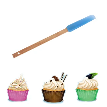 

1pc Wood Handle Silicone Scraper Detachable Cream Butter Spatula DIY Pastry Cake Baking Tools Creative Bakeware Kitchen Gadgets