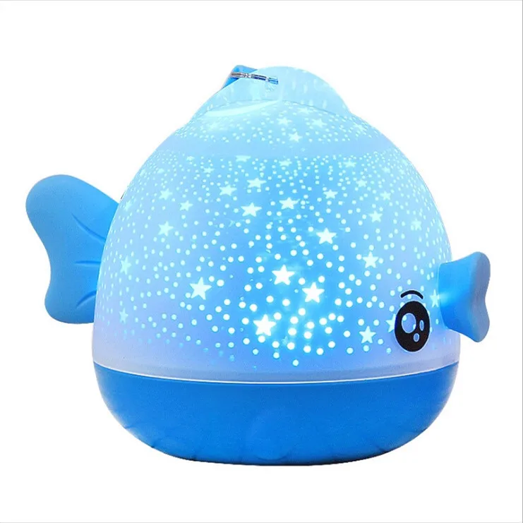 Романтический вращающийся Звездный проектор Lucky Fish светодиодный светильник с