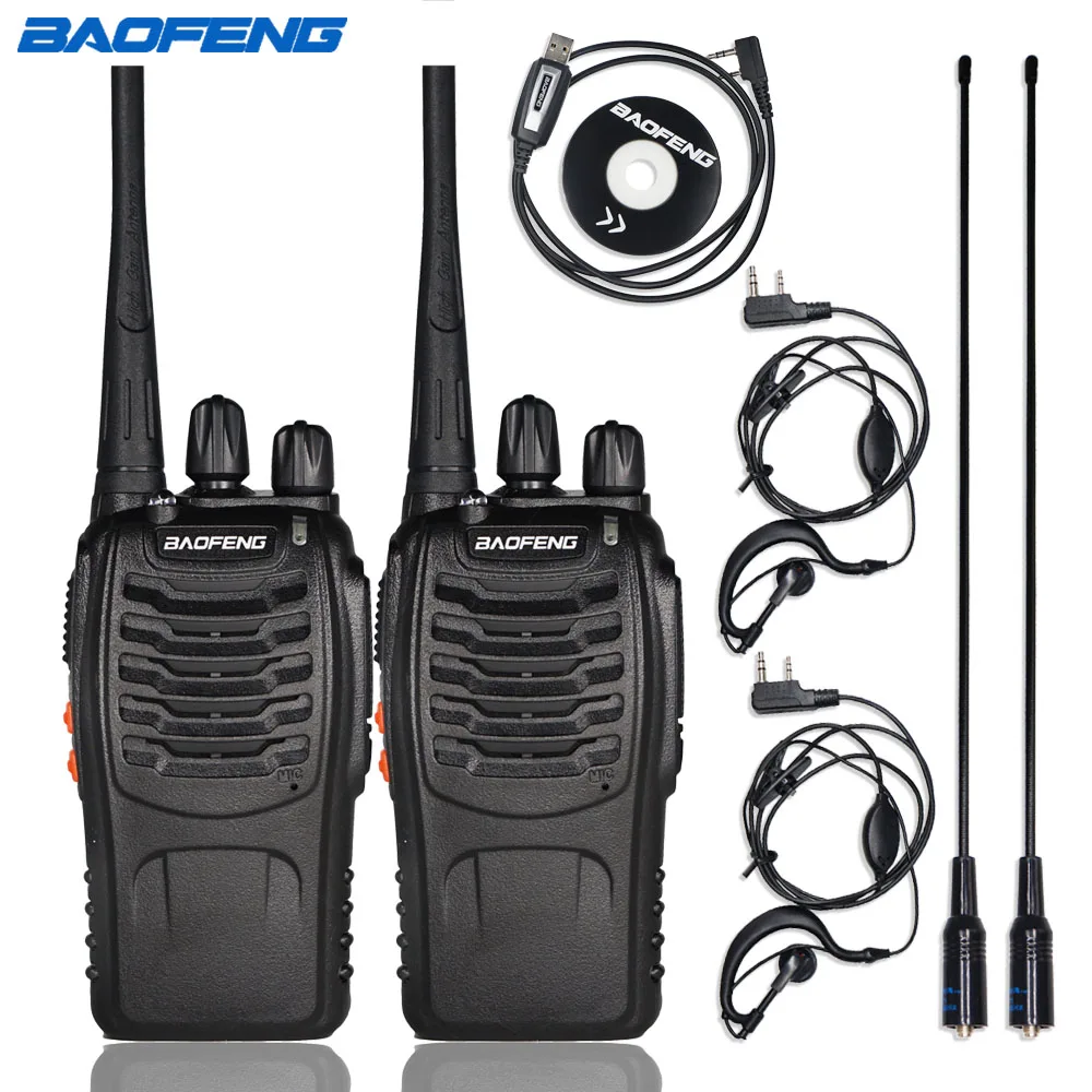 2 шт. Baofeng BF 888S рация 5 Вт двухстороннее Радио bf 888s портативное CB радио UHF 400 470 МГц 16CH