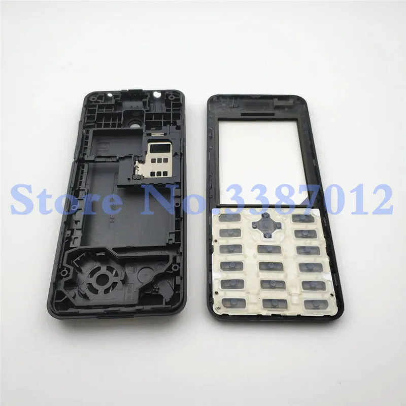 Для Nokia Asha 206 2060 полный корпус крышка дверная рама+ задняя крышка батареи+ клавиатура+ логотип