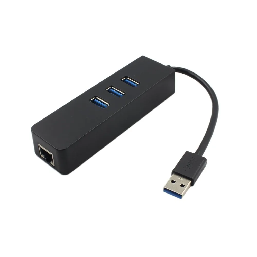 USB 3,0 концентратор Gigabit Ethernet Lan RJ45 сетевой адаптер концентратор с 3 портами USB к RJ45 Внешний сетевой кабель разветвитель для Mac PC