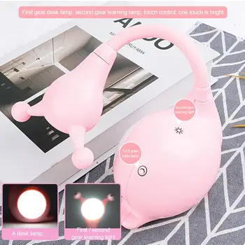 

USB Rechargeable Reading Study Night Light Table Lamp Snail Touch USB Odorless Night Light Table Lamp Study Reading Desk Lamp