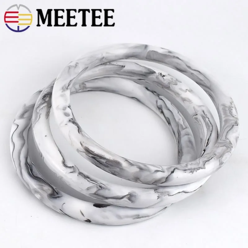 Meetee 2/4 шт. ID98mm смолы ручки застежки сумки каркас рекламный выдвижной ручной-хомут с круглым воротником для мальчиков и девочек крючок Вешалка зажима застежка Leathercrft аксессуары BF457