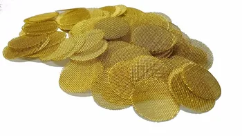 

Brass Screens Smoking Pipe Screens Filters - 3/4 Inch, 250 in Pack For Tobacco Metal Pipe Narguile Hookah Shisha