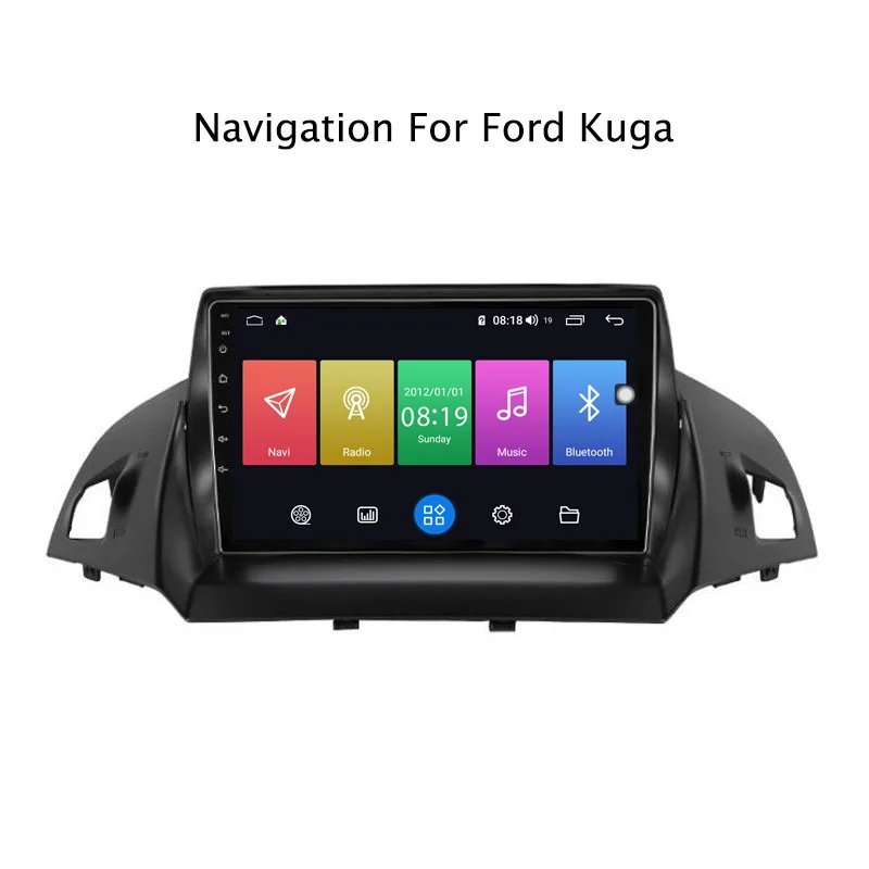 Best Ectwodvd 9inch Andriod 8.1 Car DVD GPS For Ford Escape 2013-2017 4G RAM 64G ROM CarPlay DSP 4G LTE with WIFI 0