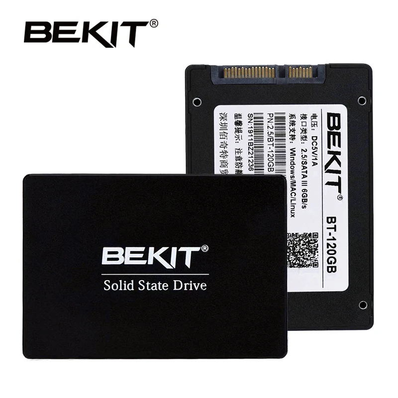 Bekit SSD 60 ГБ 120 ГБ 240 ГБ 480 ГБ 960 ГБ SSD 2,5 Гб жесткий диск твердотельные диски 2," внутренний для настольного ноутбука