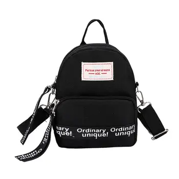 

Letter Printed Mini WoMan Backpack Cute Students Shoulder Bags Small Rucksack Messenger Crossbody Bah L9BE