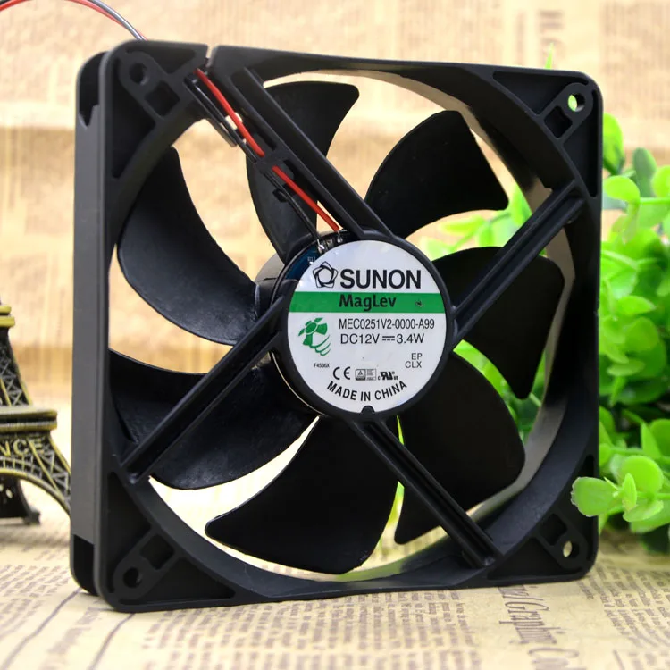 MEC0251V2-0000-A99 12V 3,4 W(12 см); 12025 защиты электродвигателя Вентилятор охлаждения